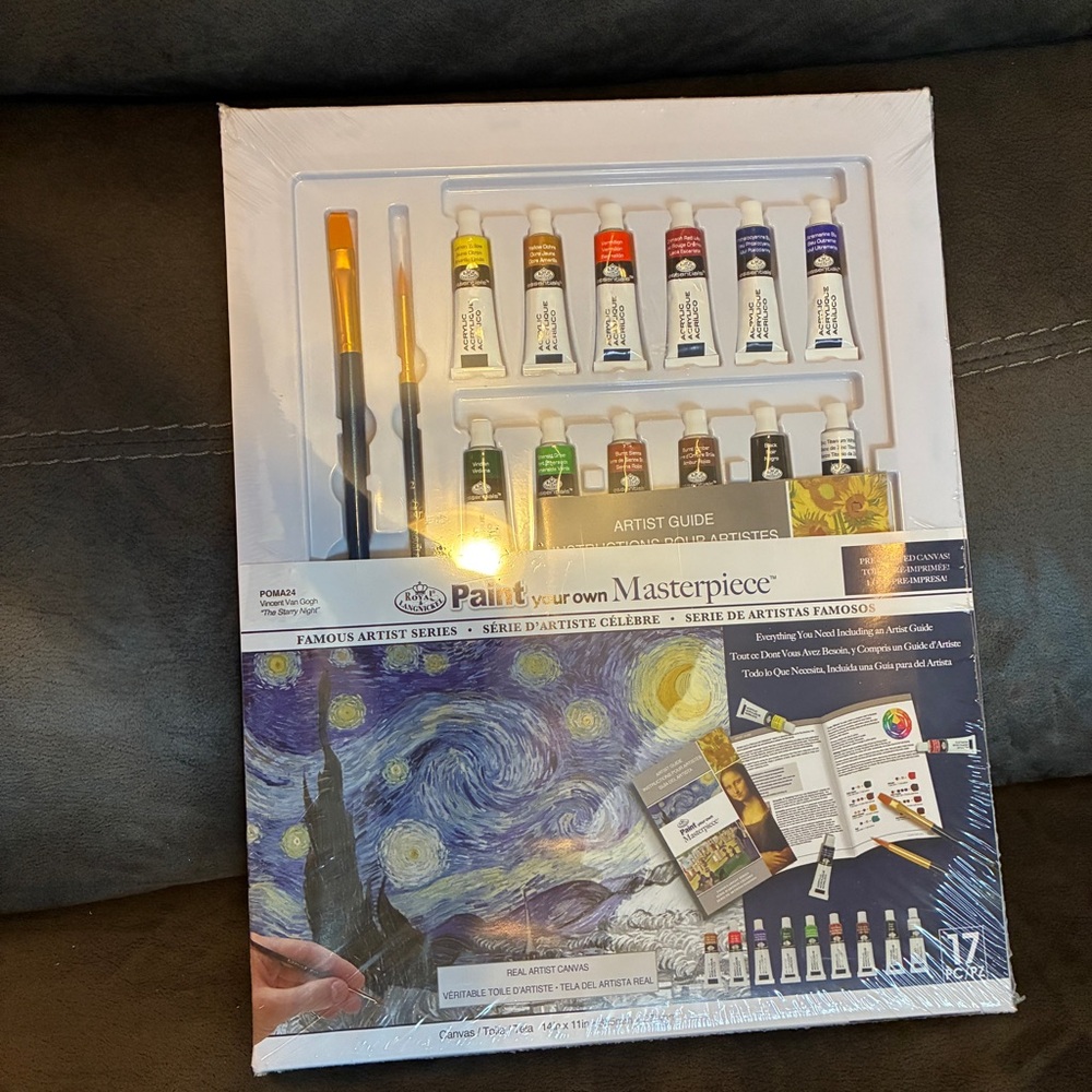 Paint Your Own Masterpiece Set of Starry Starry Night by Vincent Van Gogh